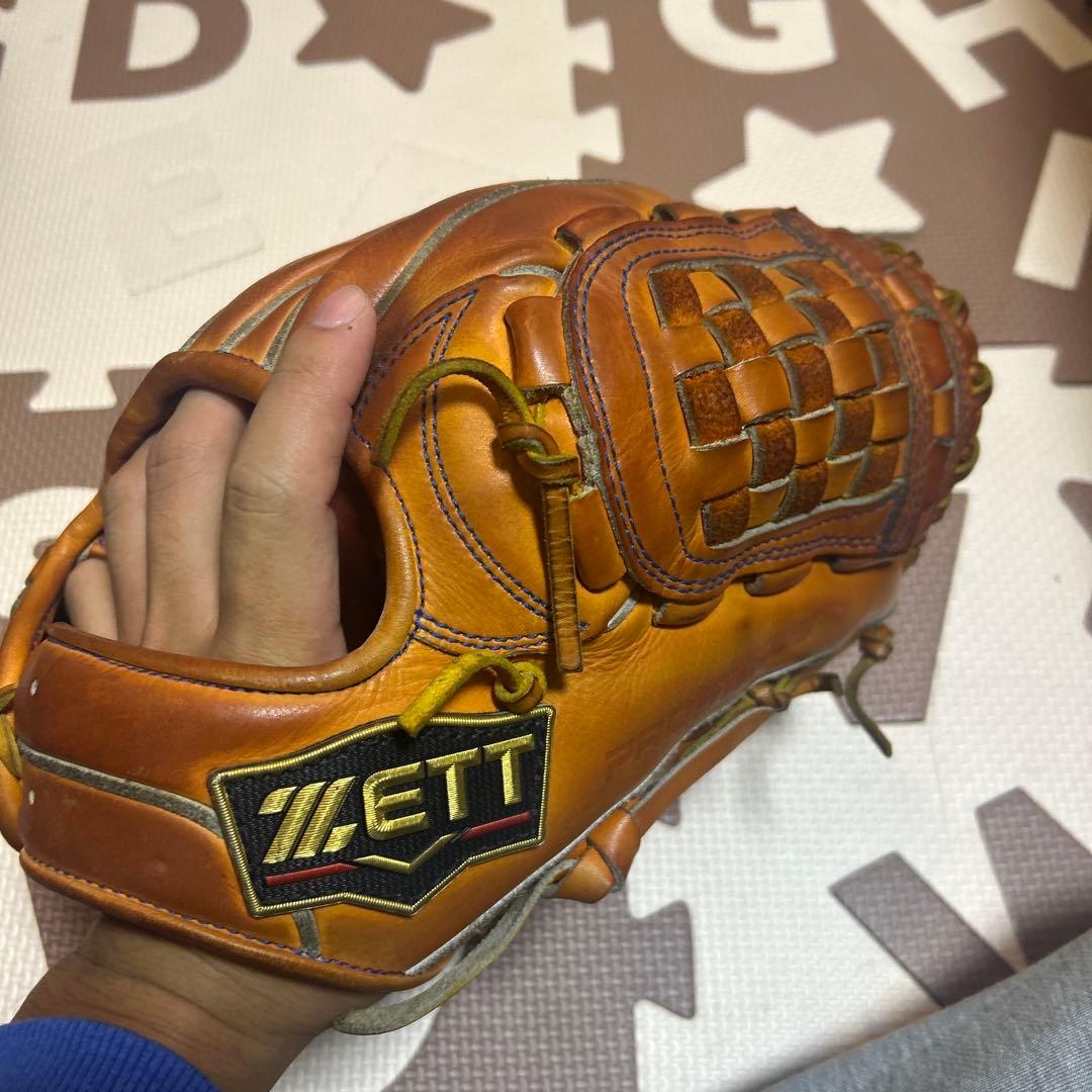 ZETT 軟式グローブ ブラウン 右投げ用　プロステータス