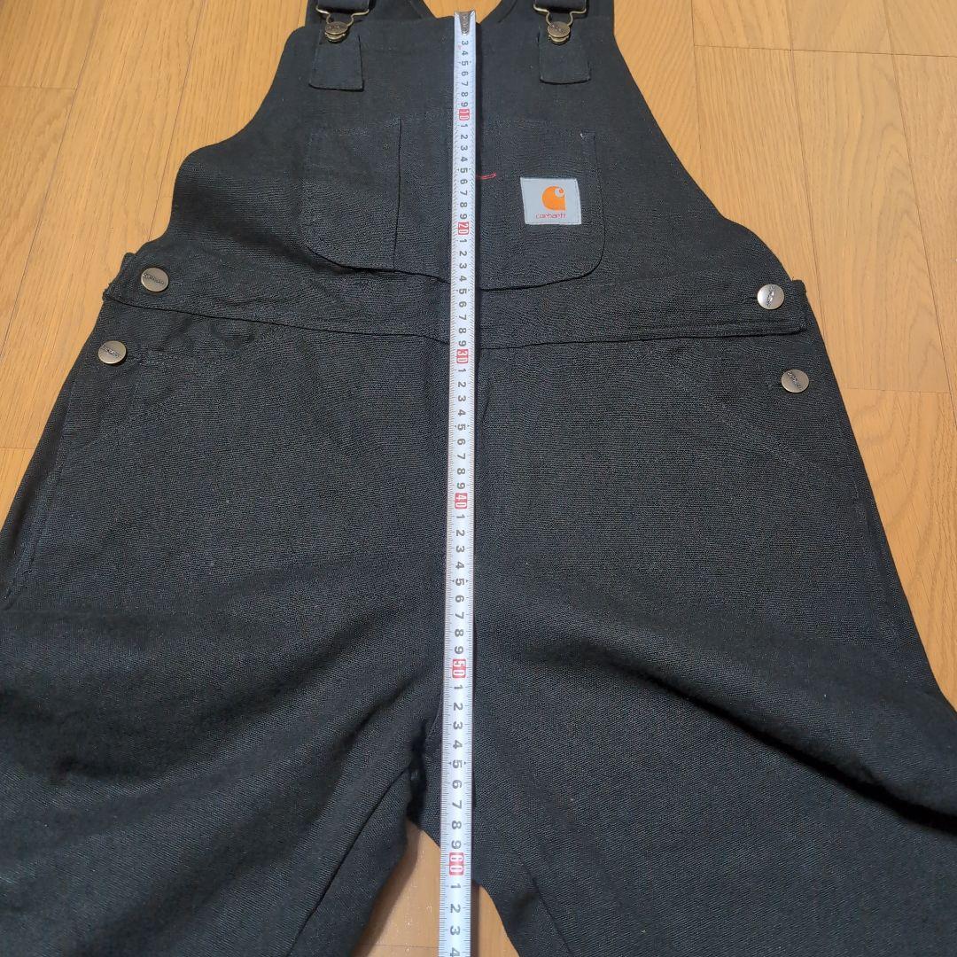 カーハート　オーバーオールMサイズ 美品 ブラック