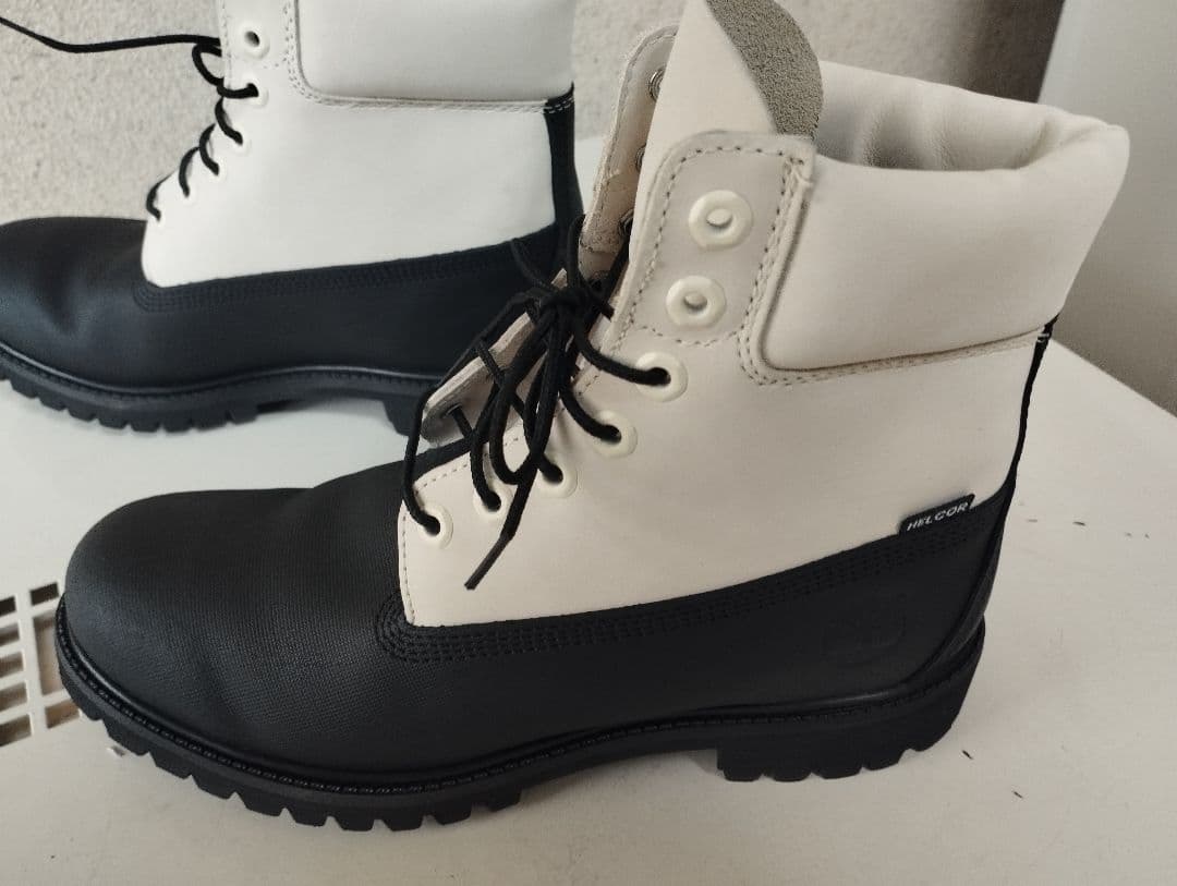 ティンバーランド　防水　６インチ　白✕黒　HELCOR　26.5センチ