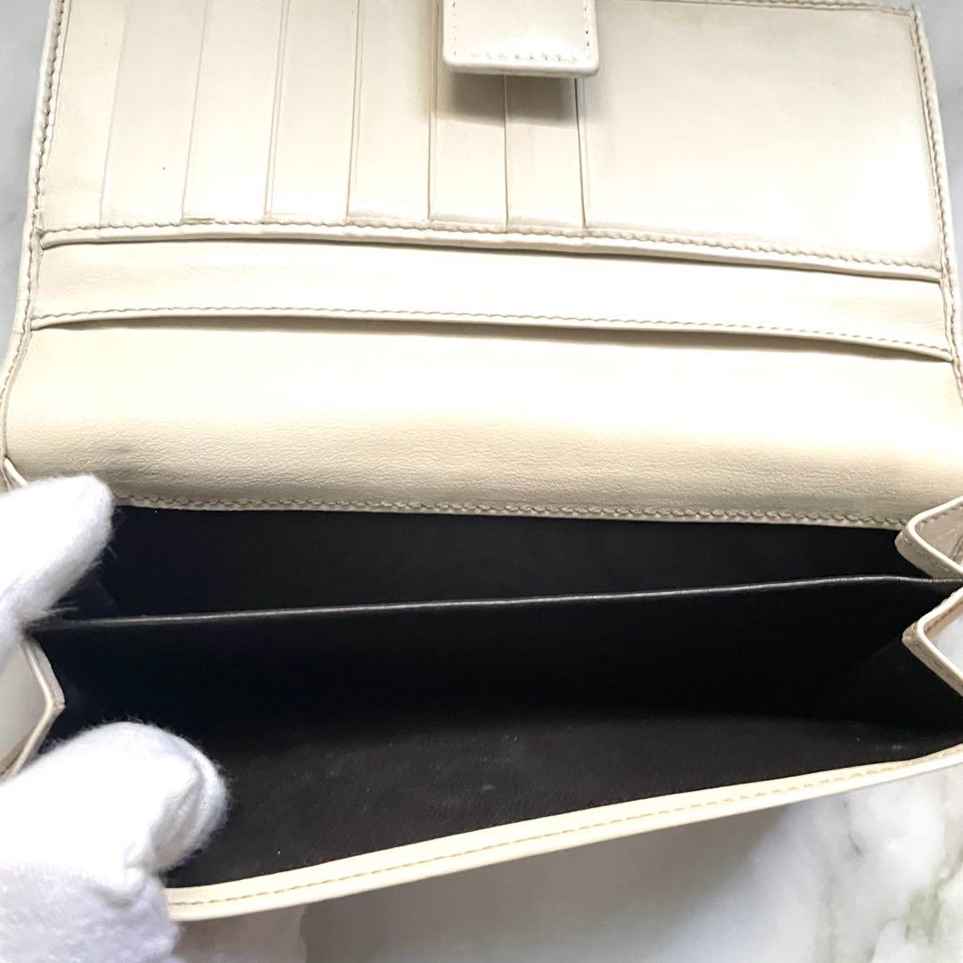 GUCCI グッチ　長財布　GG キャンバス　ゴールド金具　0115-⑩