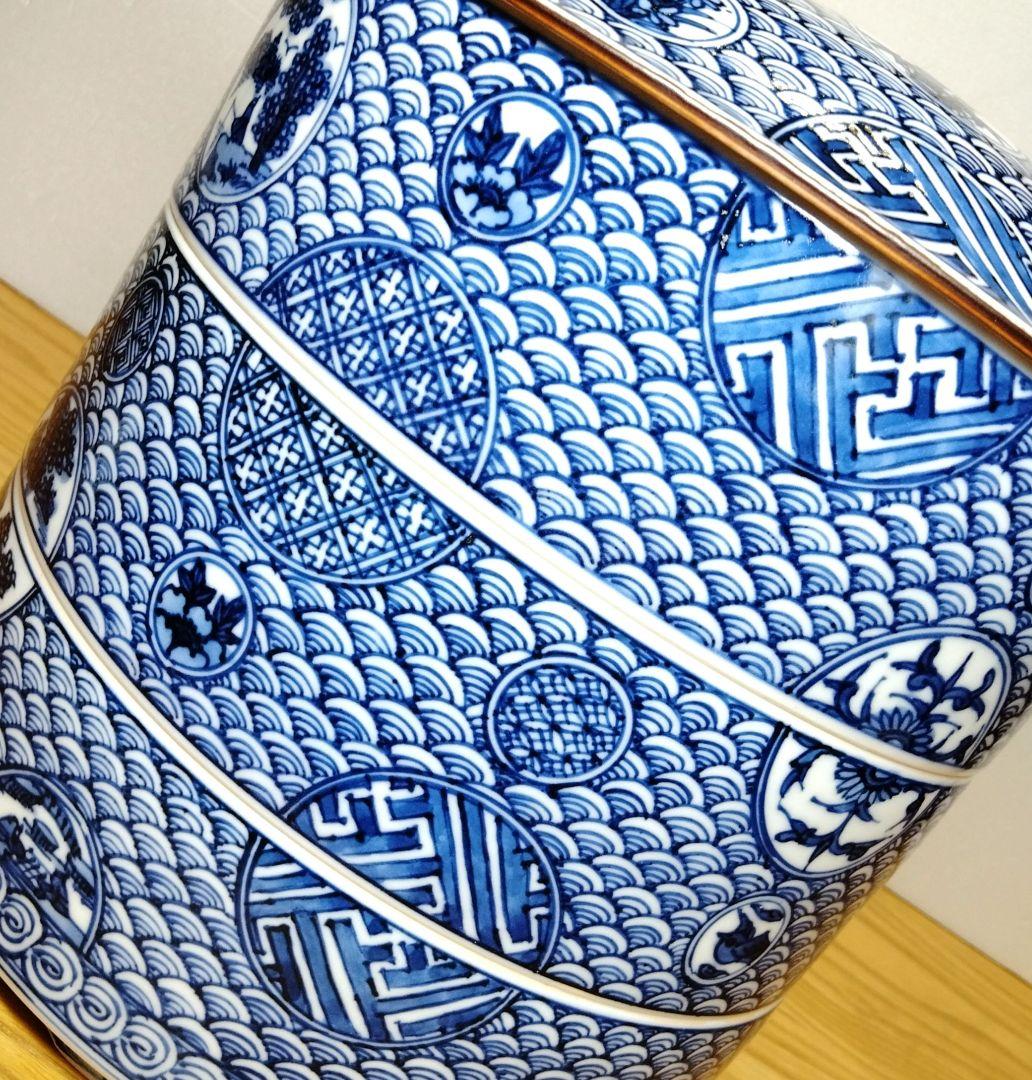 ☆ 平安壹楽 清水焼 染付段重