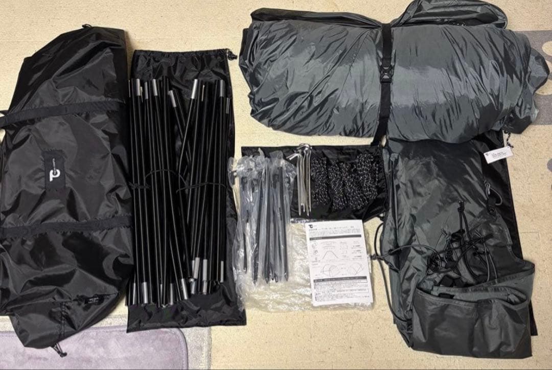 TOKYO CRAFTSテンビシェルター　ルーフ付き　グレー