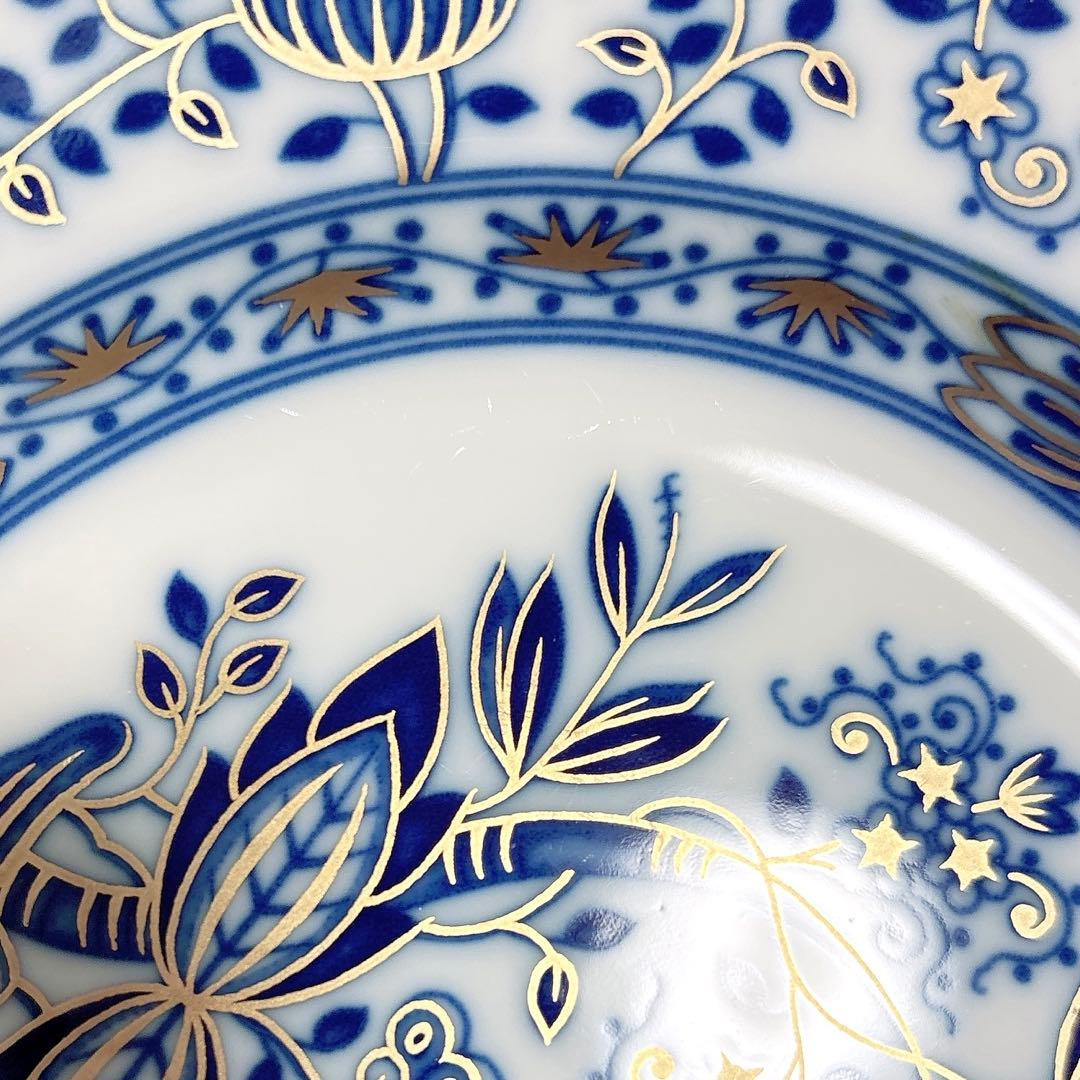 限定品❤️レア未使用❤️フッチェンロイター❤️ブルーオニオン　ゴールド　プレート