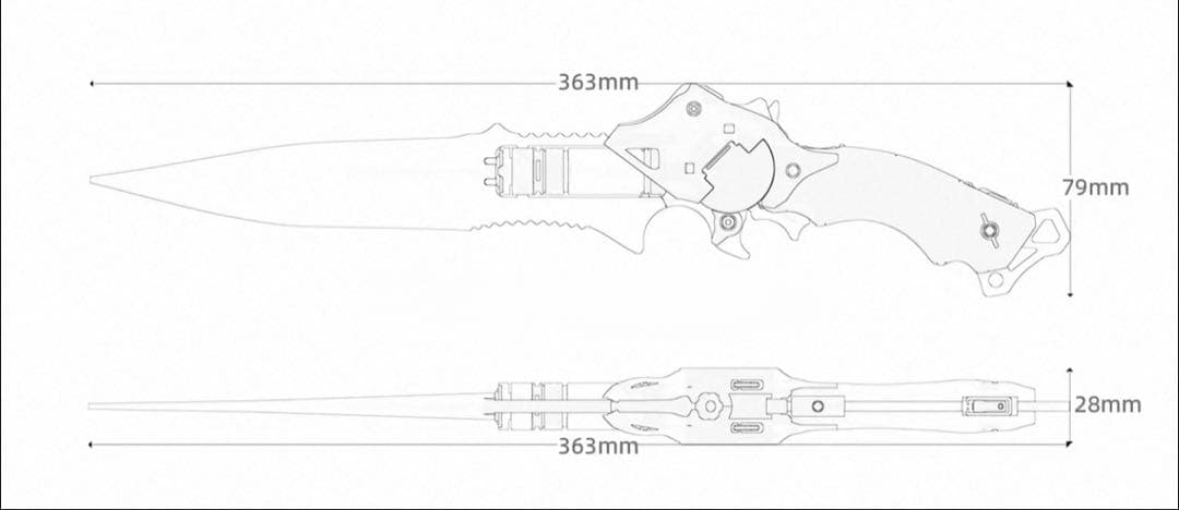 NIGHTINGALE N2 フィギュア　SF ナイフ　ワスプナイフ