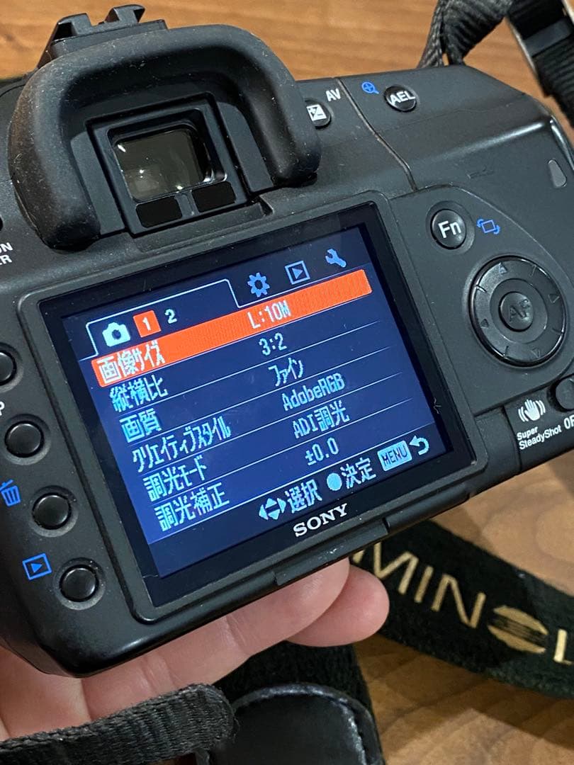 SONY α200 CCDデジタル一眼 タムロン　広角望遠18-200 動作品