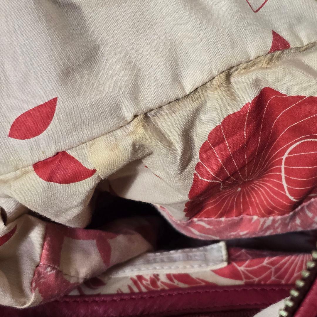 バッグ Diesel 2000s Red Leather Shoulder Bag