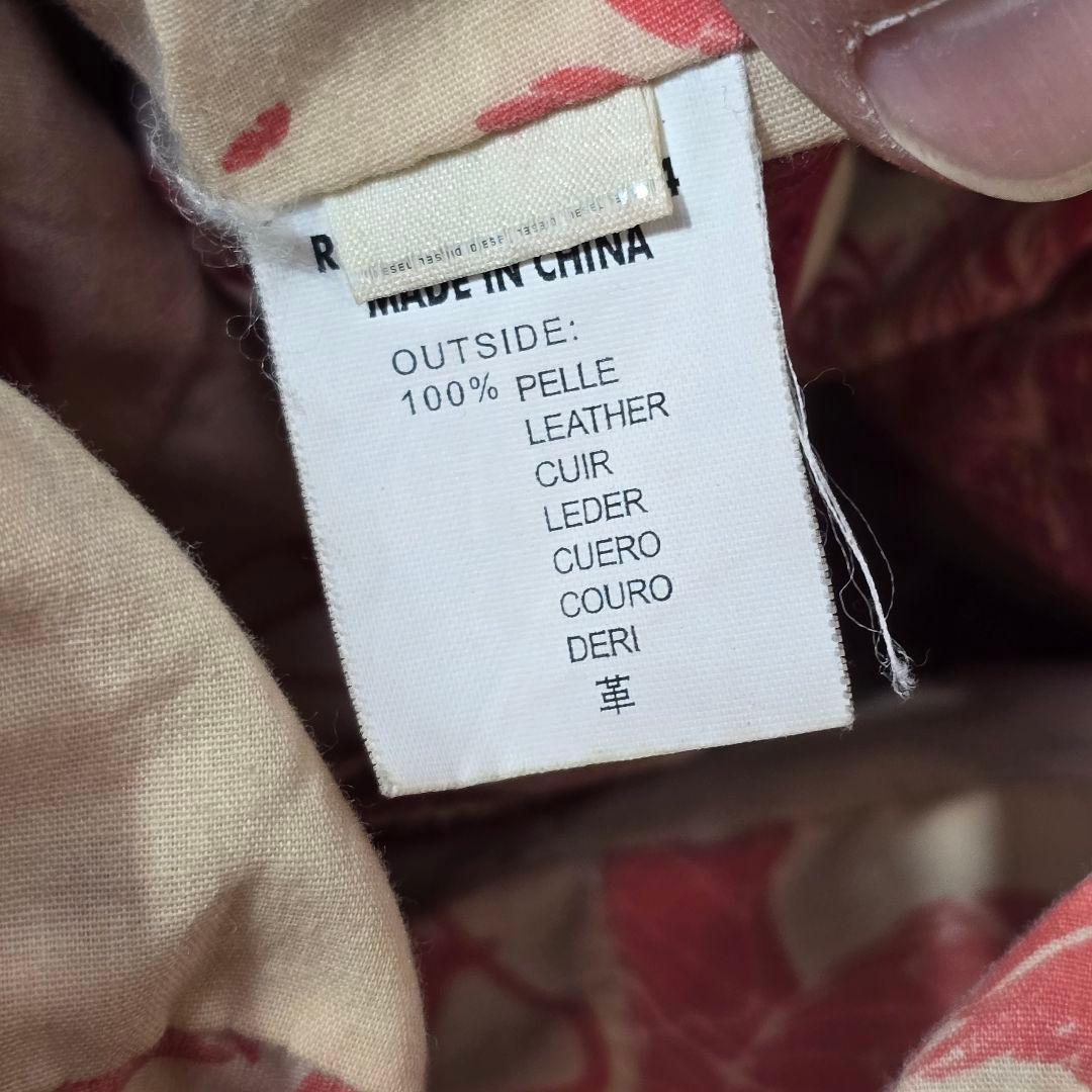 バッグ Diesel 2000s Red Leather Shoulder Bag