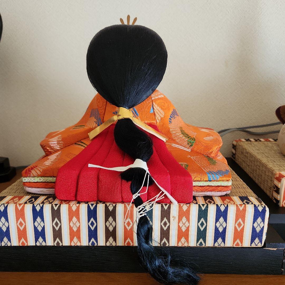 木目込み雛人形 親王飾り(大きめ)雪洞セット