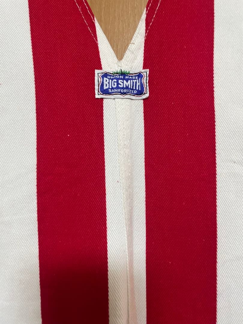 70s BIG SMITH ストライプ オーバーオール 希少