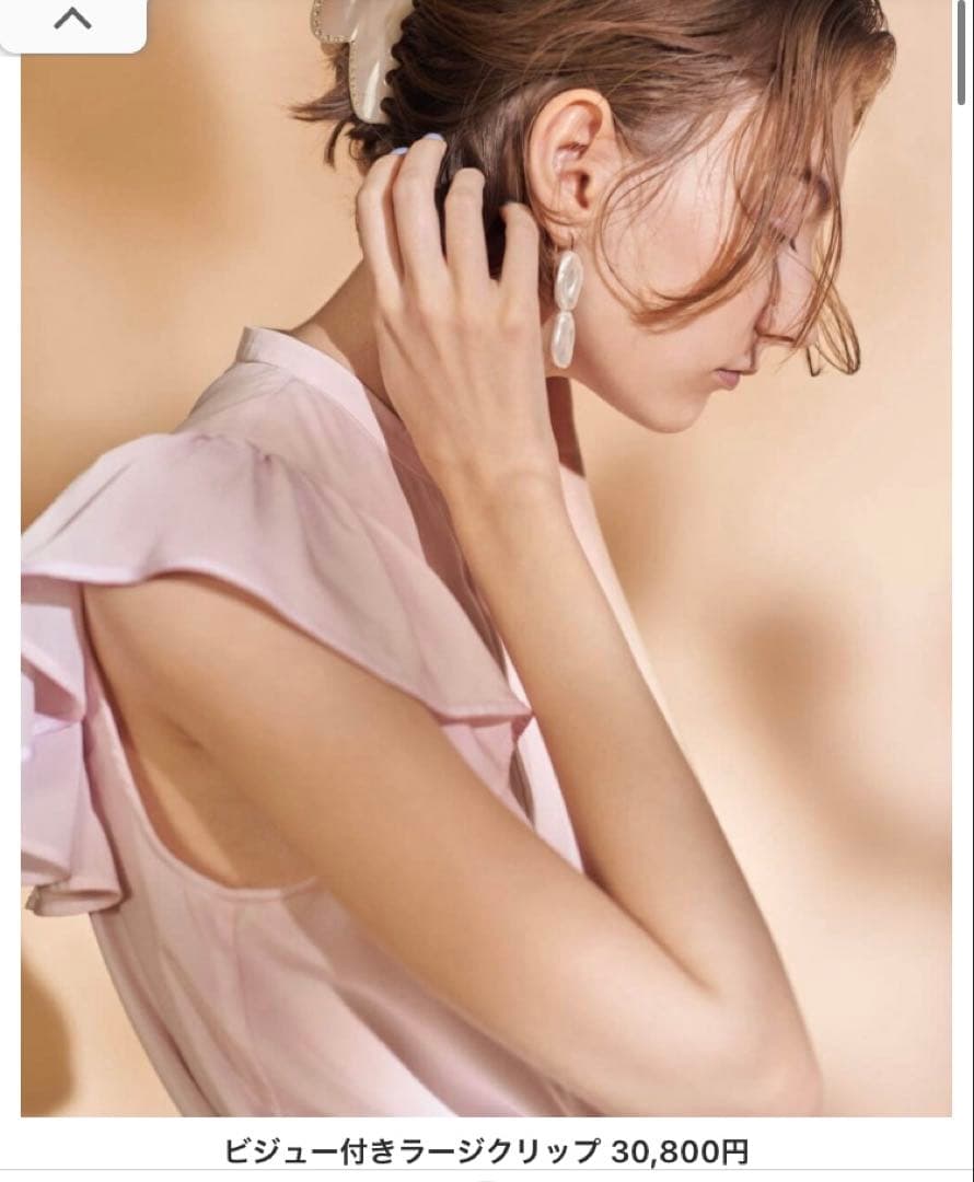 アレクサンドルドゥパリ　セルフォード　クリップ　ビジュー付きラージクリップ