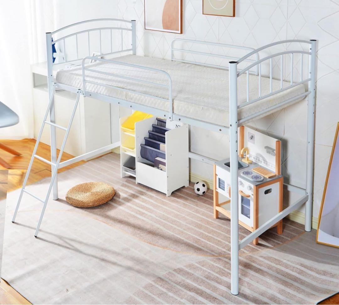 ロフトベッド ホワイト 耐荷重150kg