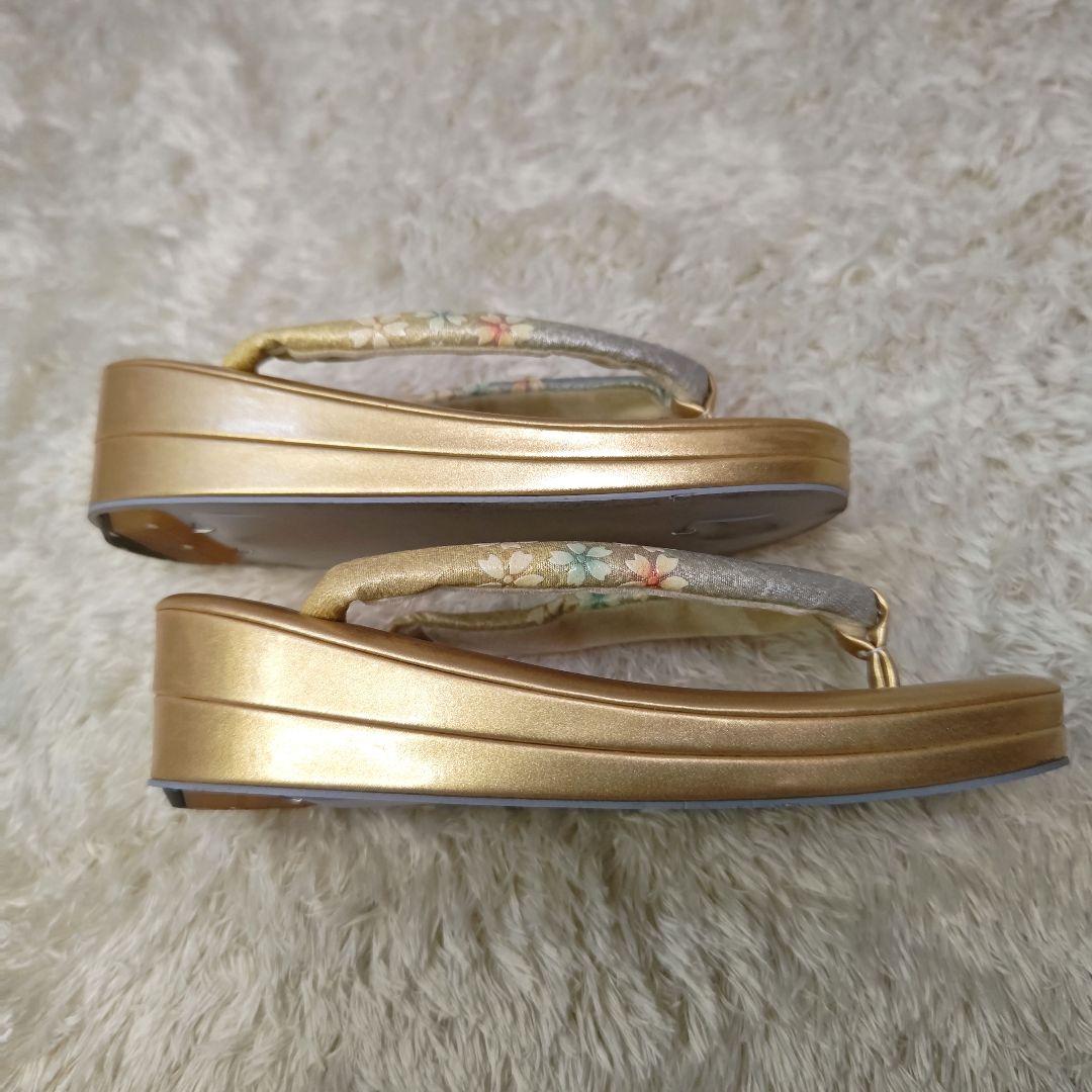 【つばき様】桜 花柄 和装用バッグと草履セット　礼装　振袖　成人式　卒業式　和装