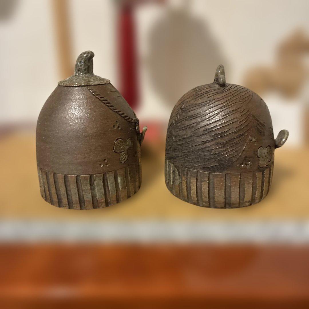 とこなめ焼き　庄山作　お雛人形　置物