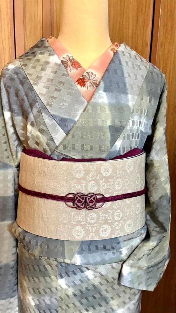 ◆着物　正絹　小紋　丈長め　　　　　　今月のお勧め♪