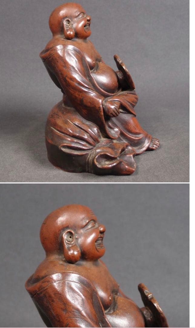 送料無料　値下げ中　江戸期古備前焼　伏香炉/置物