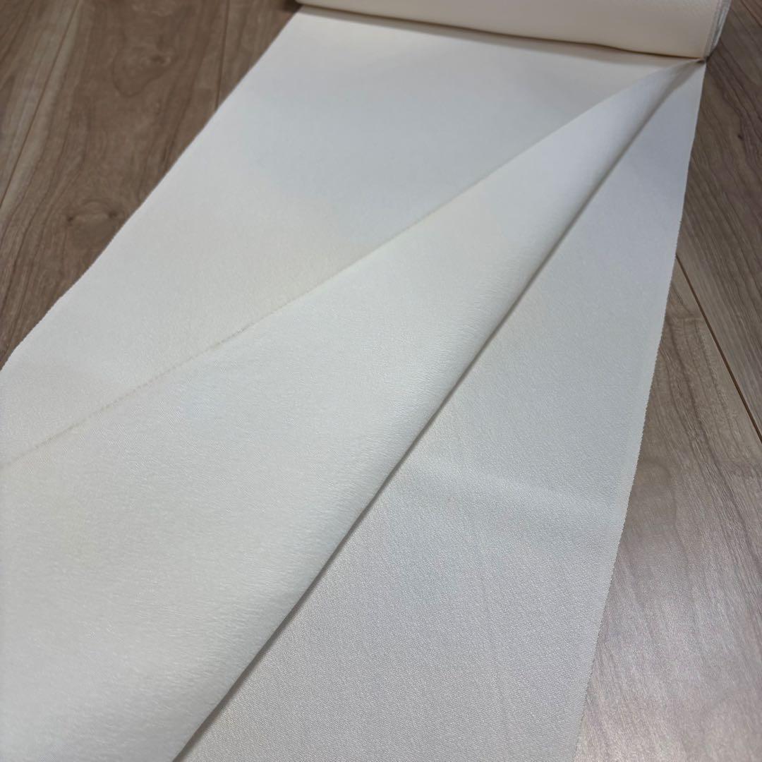 未使用品　浜縮緬　みやびちりめん　縮緬　正絹　反物　着物　和装　白生地　町春草
