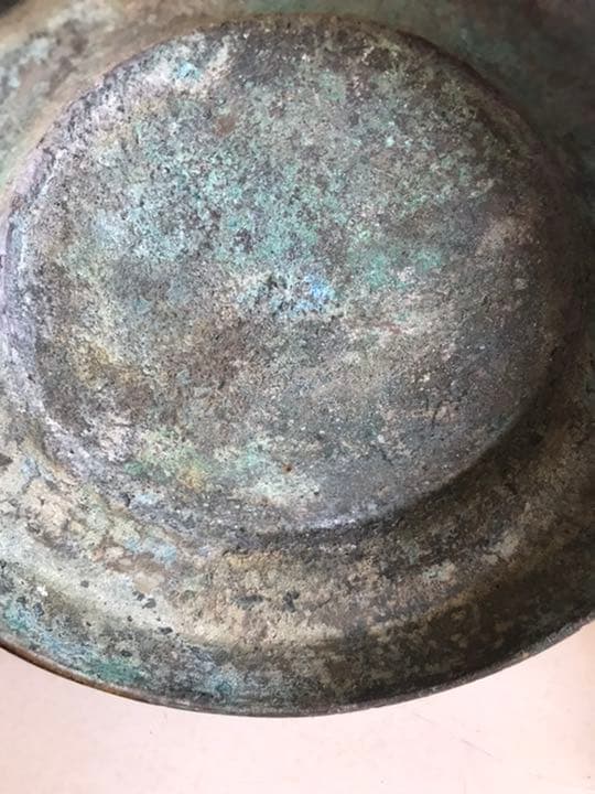 古董，藏友旧藏寄売，青銅製，「商獸面紋提梁器」祭祀品，附葬品，文房置物，賞物。