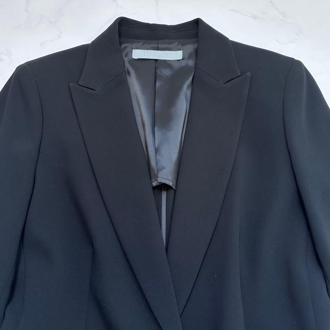 23AW 完売品✨セオリーリュクス ウォッシャブルジャケット ストレッチ 黒36