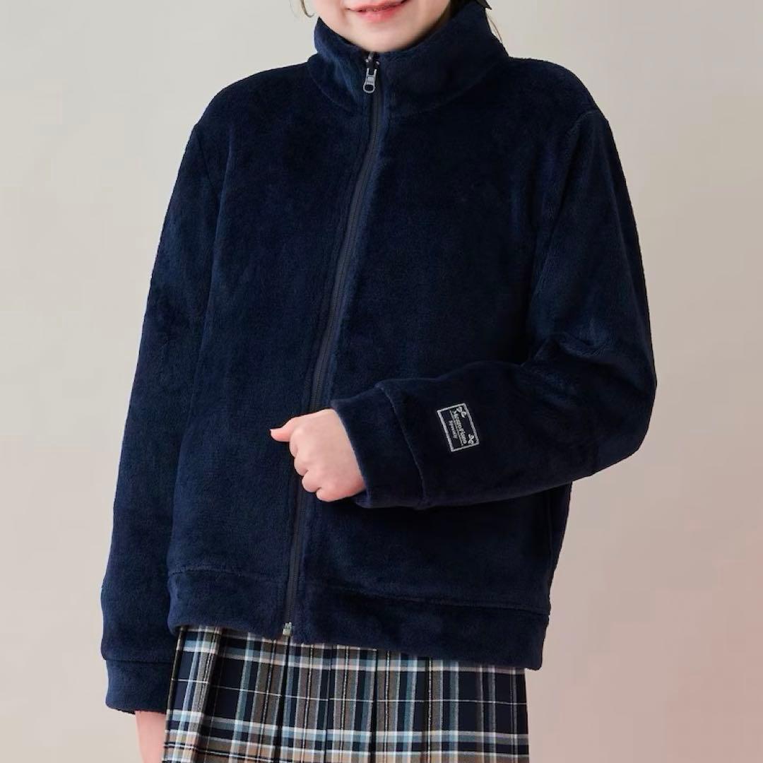 メゾピアノ新品新作タグ付き【撥水】ロゴリボン3WAYマウンテンパーカ150