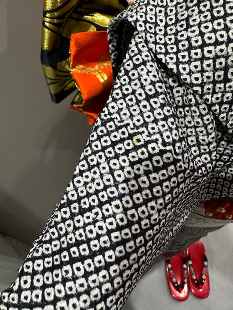 高級総絞り　正絹　七五三　着物　フルセット