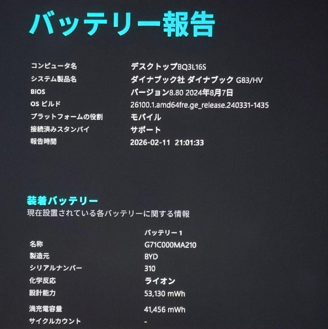 G83HV/11世代i5/SSD 256GB/16GB/FHD/13.3②