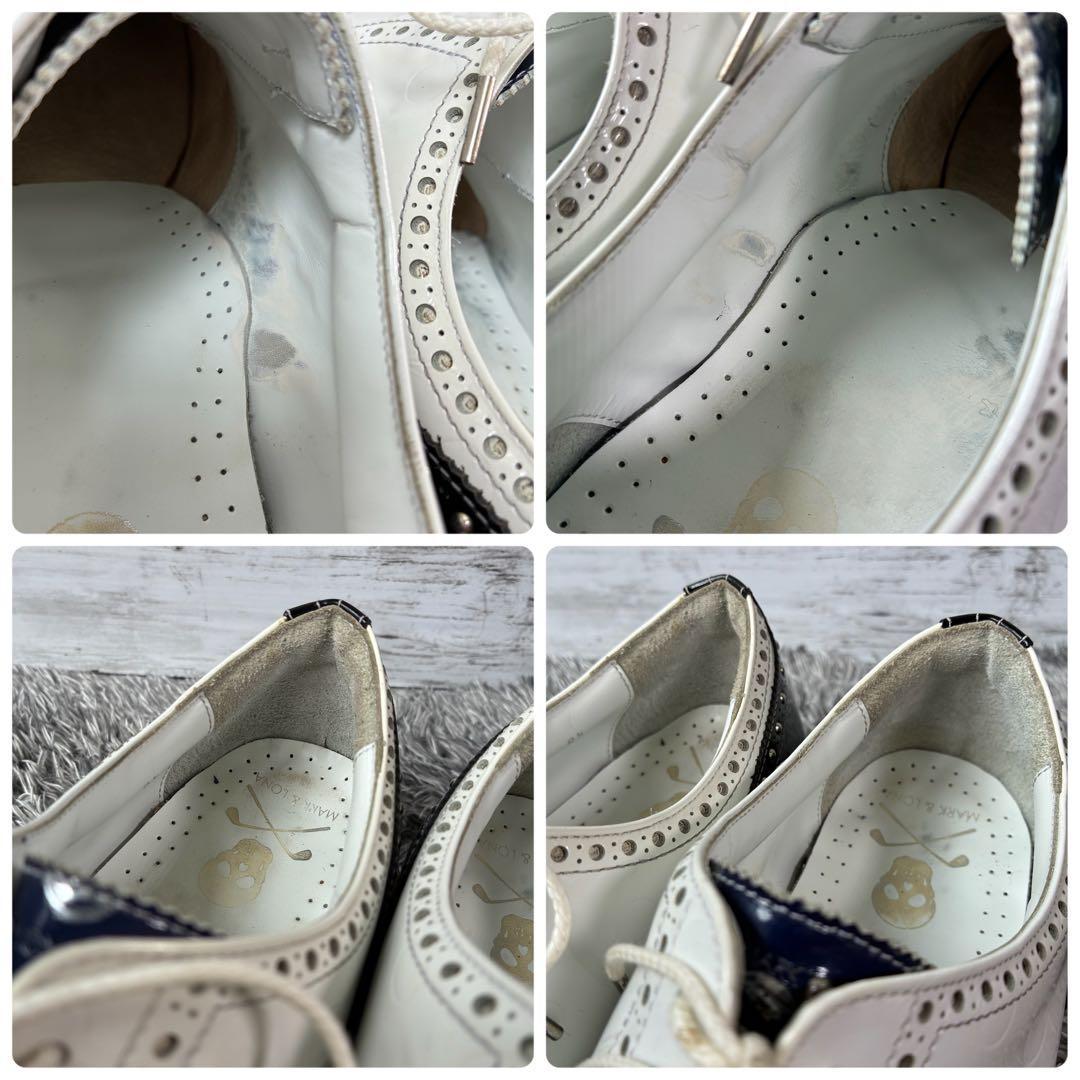 【良品】マーク&ロナ ゴルフシューズ ウィングチップ エナメル 26.5cm