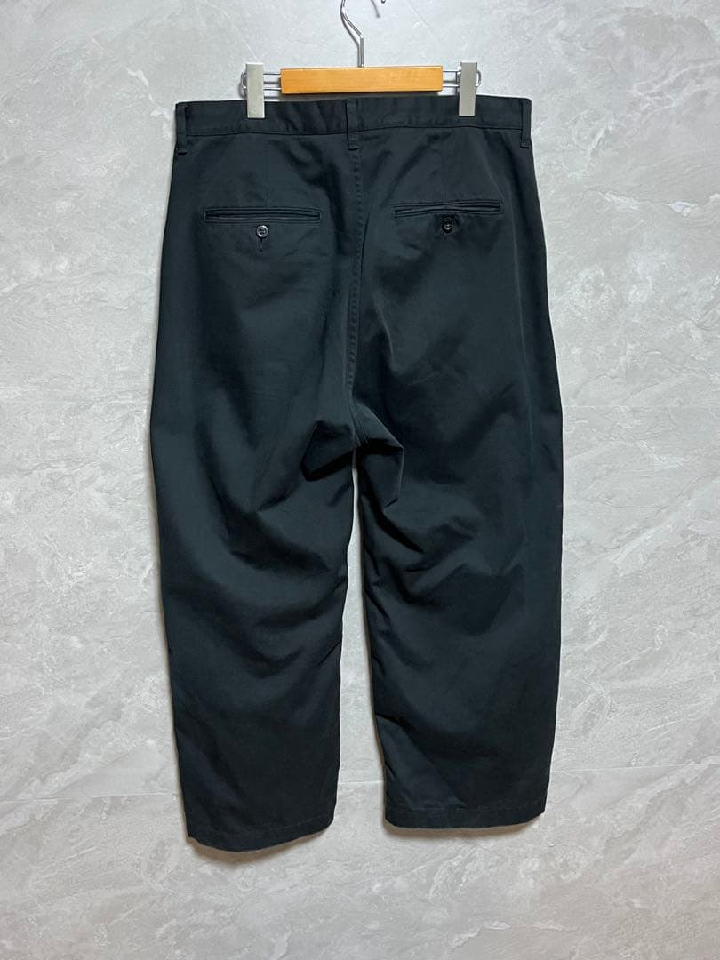 ANCELLM WISM 別注 WIDE CHINO PANTS ブラック