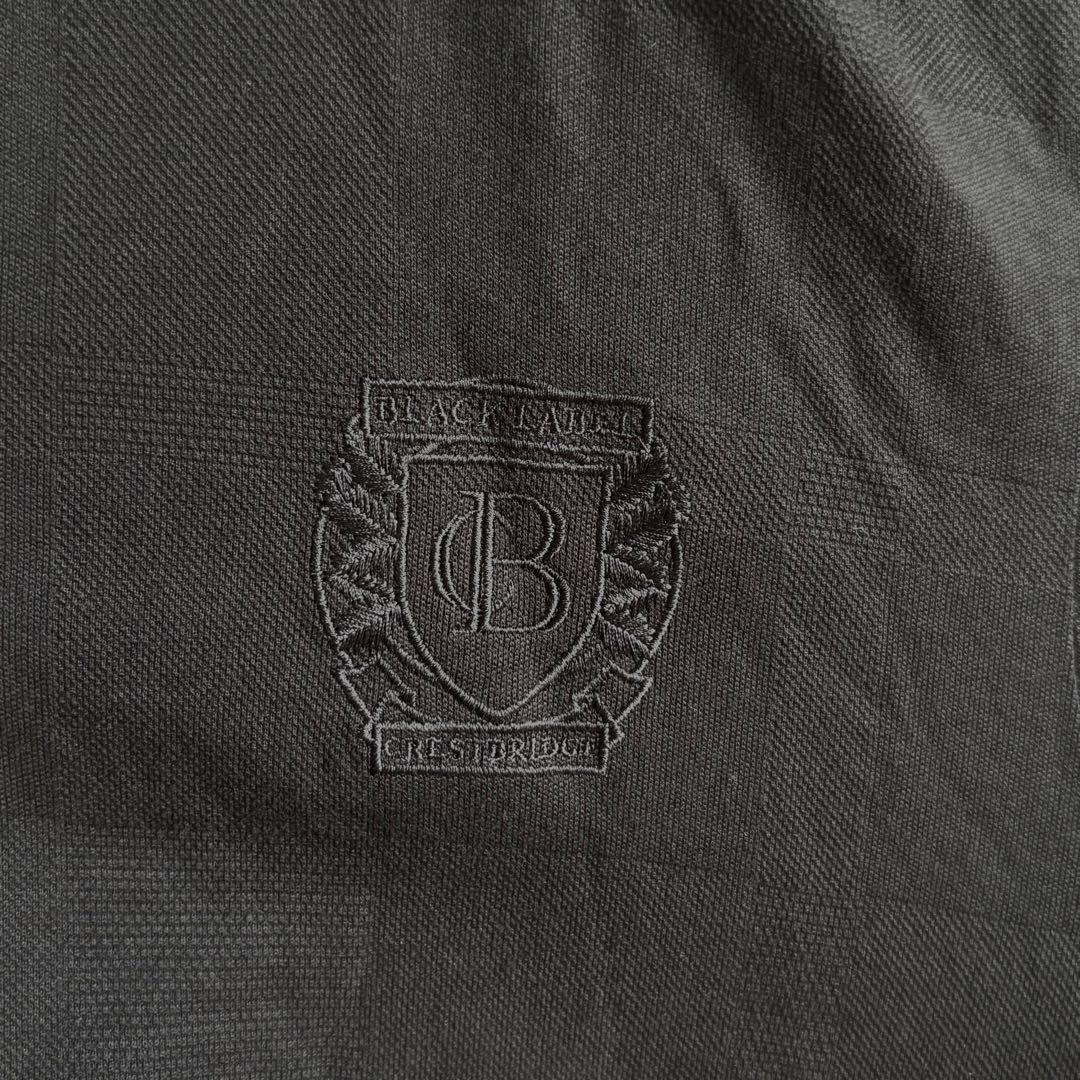 【未使用品】ブラックレーベルクレストブリッジ　ポロシャツ チェック 黒