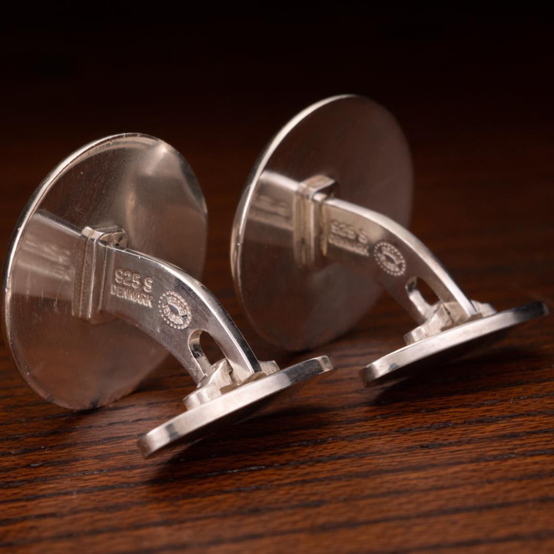 【欧州王室と皇室のお墨付】箱取説有 ジョージジェンセン カフリンクス 作品名82