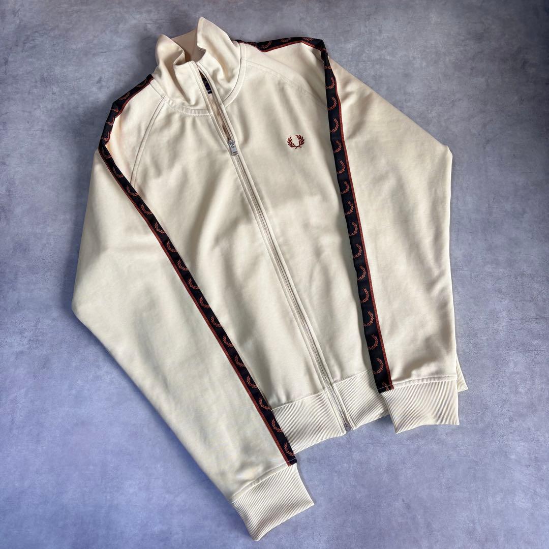 FRED PERRY トラックジャケット クリーム ポルトガル製 S ジャージ