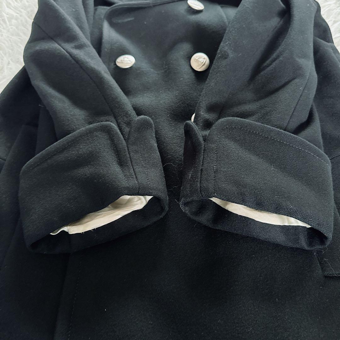 【Vivienne Westwood】ピーコート 銀オーブボタン 黒 48サイズ