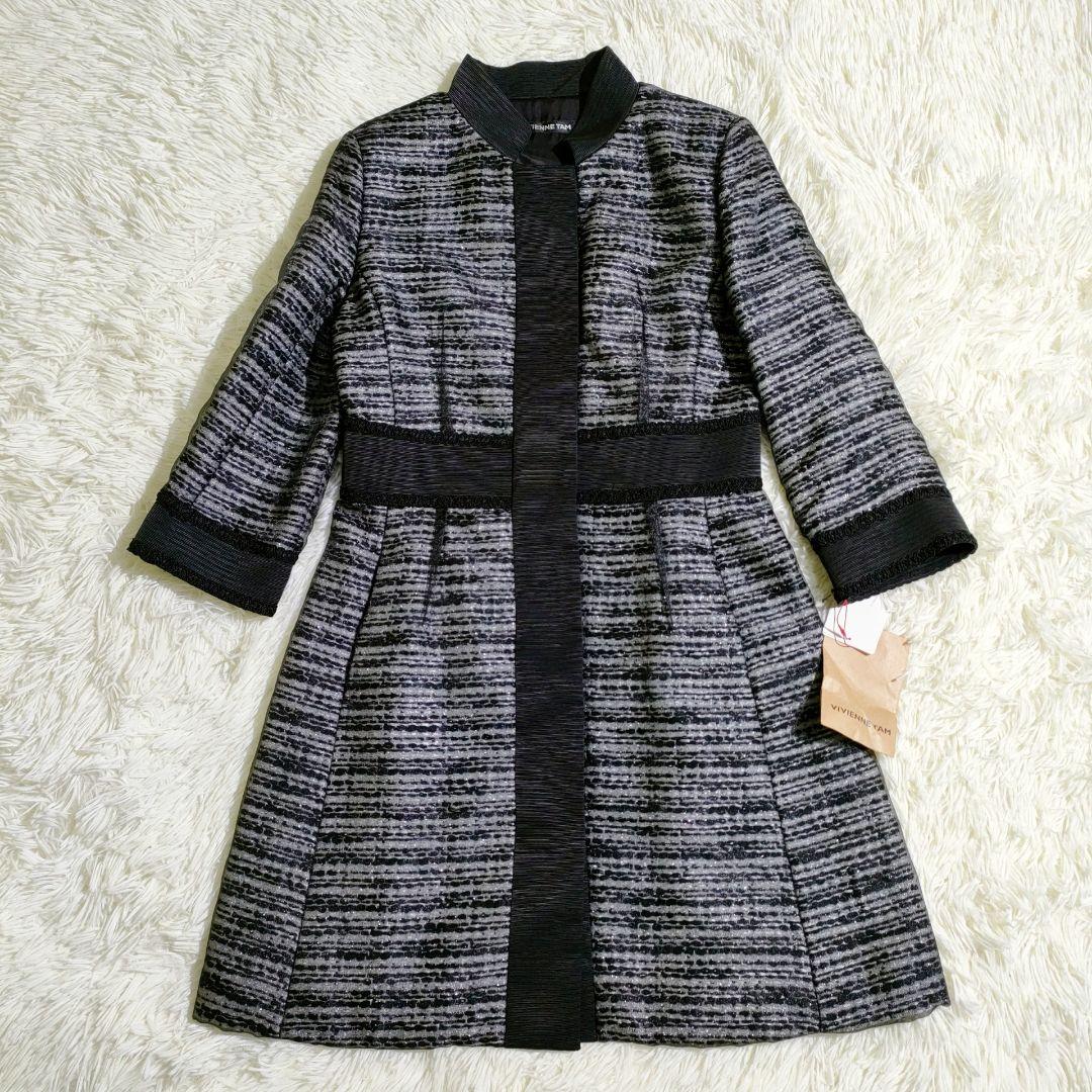 ヴィヴィアンタム シフォンヴェールに包まれたコート レース装飾