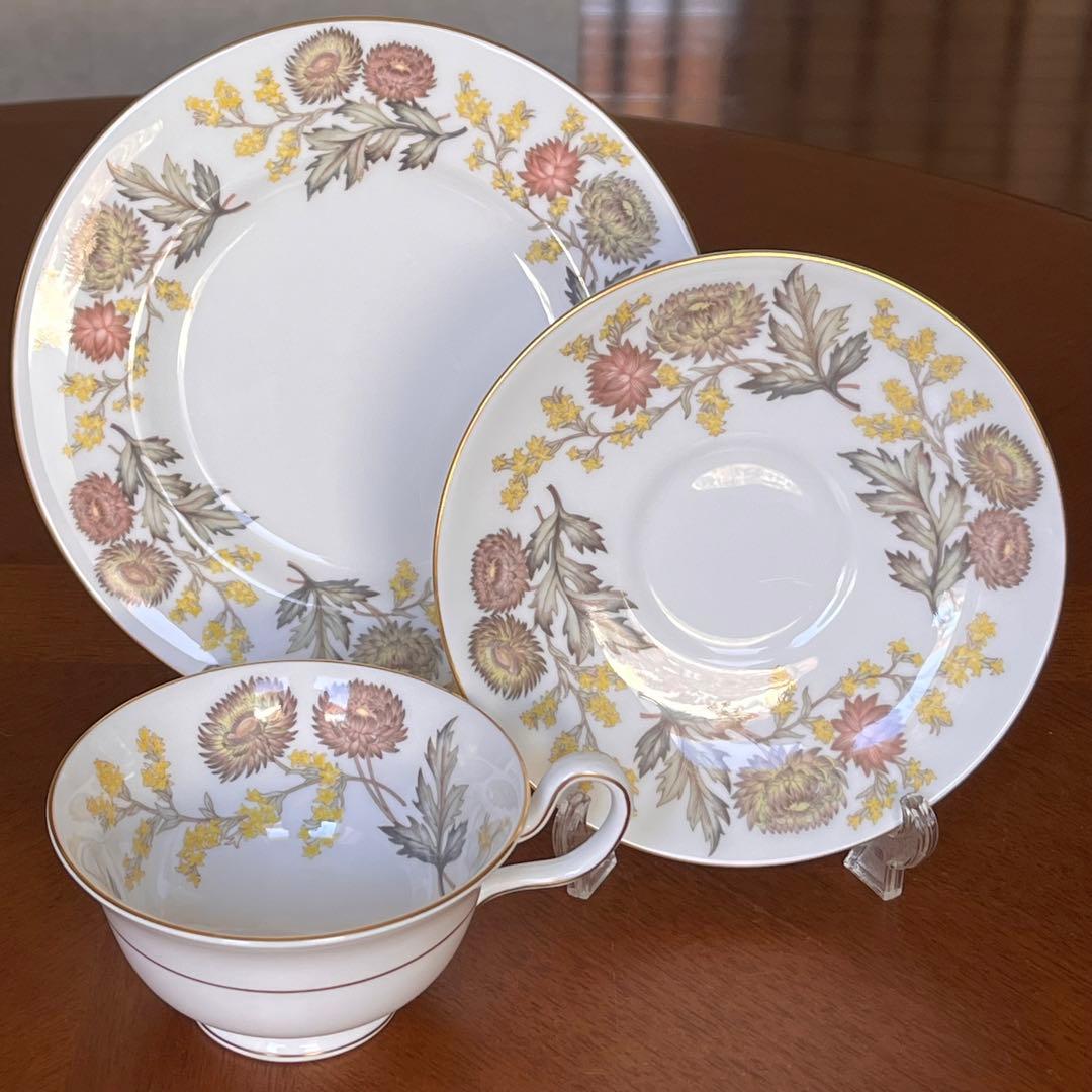 【英国ビンテージ】ウェッジウッド★リッチフィールド★トリオ