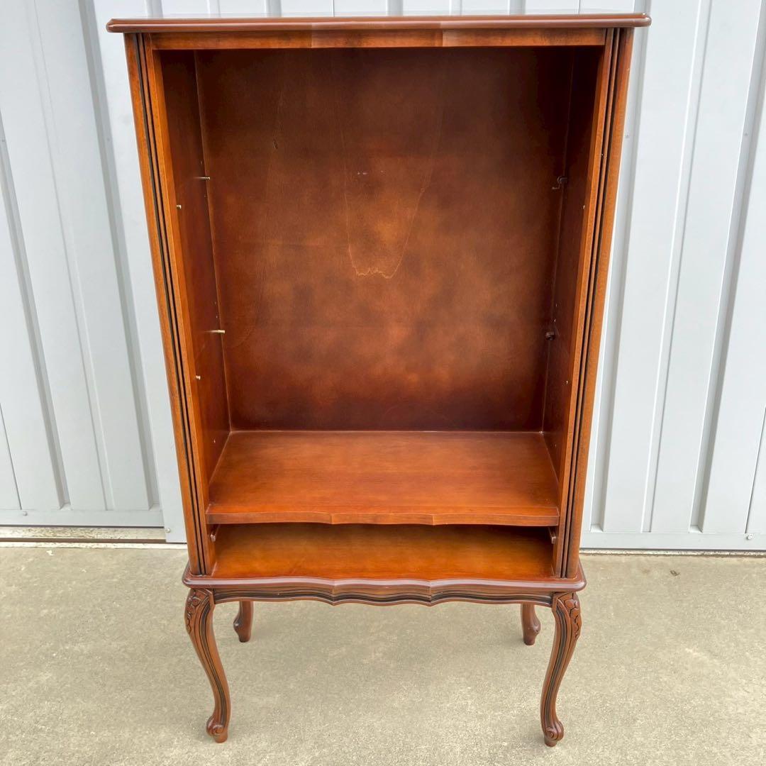 高級 イタリア家具 ブックケース キャビネット 輸入家具 ロココ調 猫脚