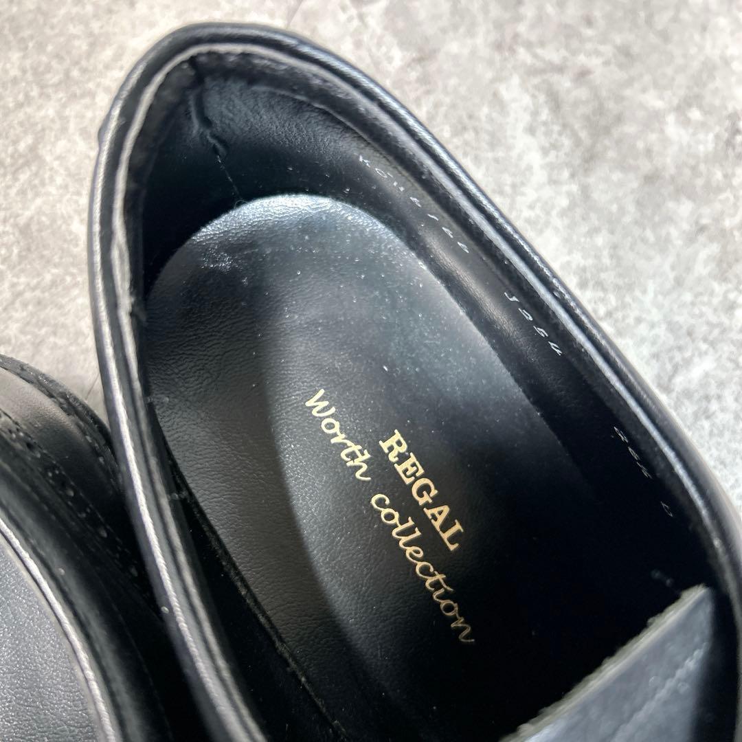 ほぼ新品【REGAL】ドレスシューズ/ウイングチップ/革靴/メダリオン/ビジネス
