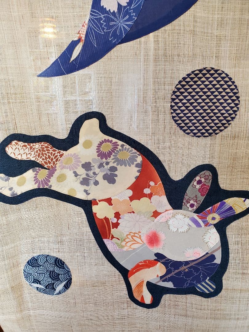 スイカ　波兎暖簾&瓢箪暖簾