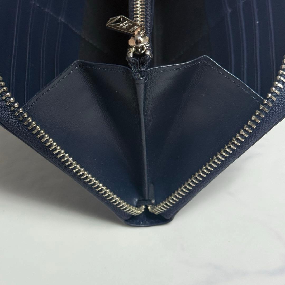 極美品 Paul Smith ポールスミス ラビット ラウンドジップ ネイビー