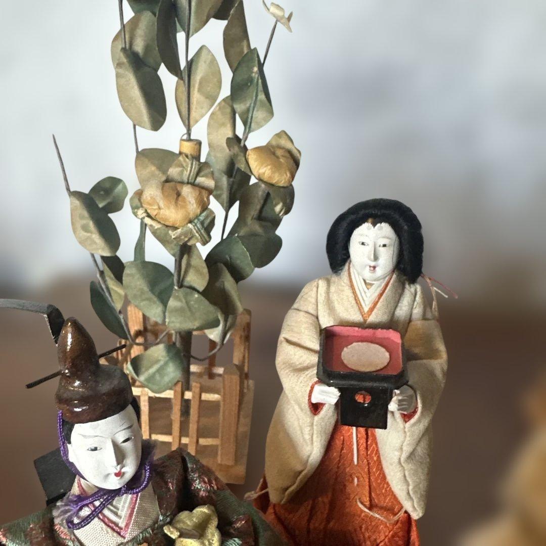 最終お値下げ❣️希少品　蔵出し　アンティーク雛人形セット ひな祭り