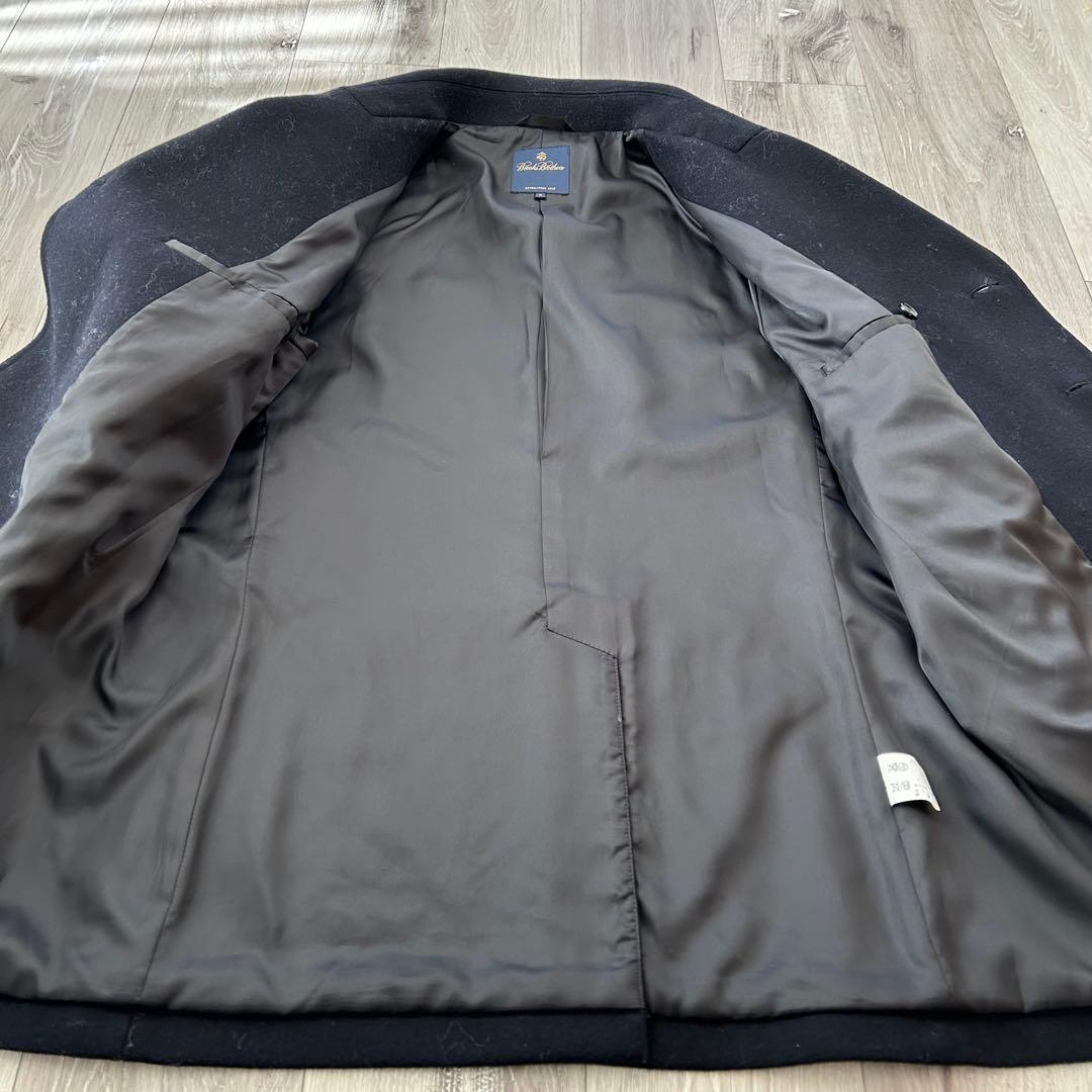 BROOKS BROTHERS ピーコート Pコート　メルトン ネイビー M