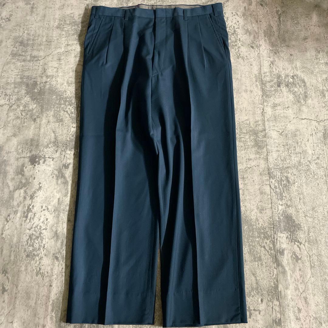 希少 クラシックティール ダブルブレストスーツ × TIFFANY ネクタイ