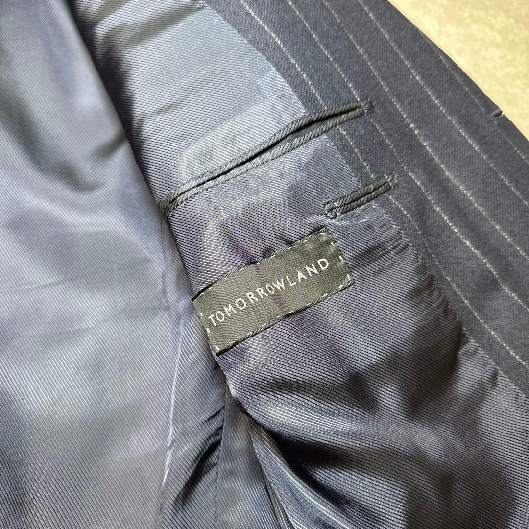 28 トゥモローランド　カノニコ　スーツ　ストライプ　44 厚手