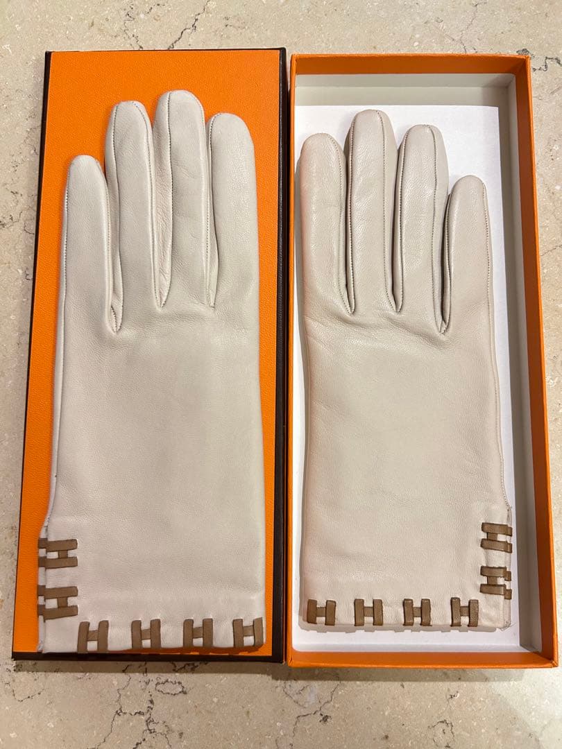 紫月夜　エルメス　手袋