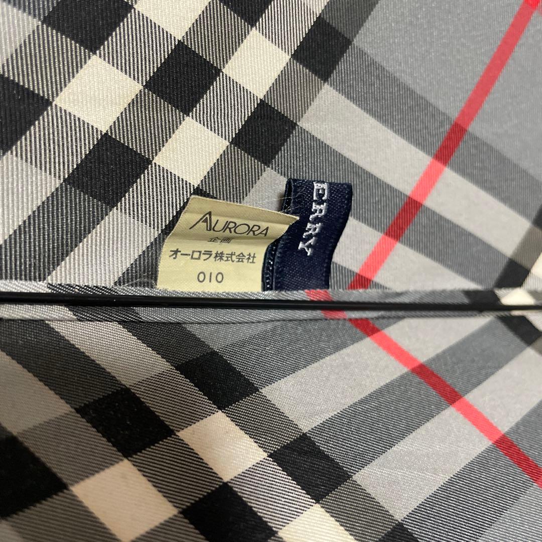BURBERRY バーバリー 折りたたみ傘 グレー チェック