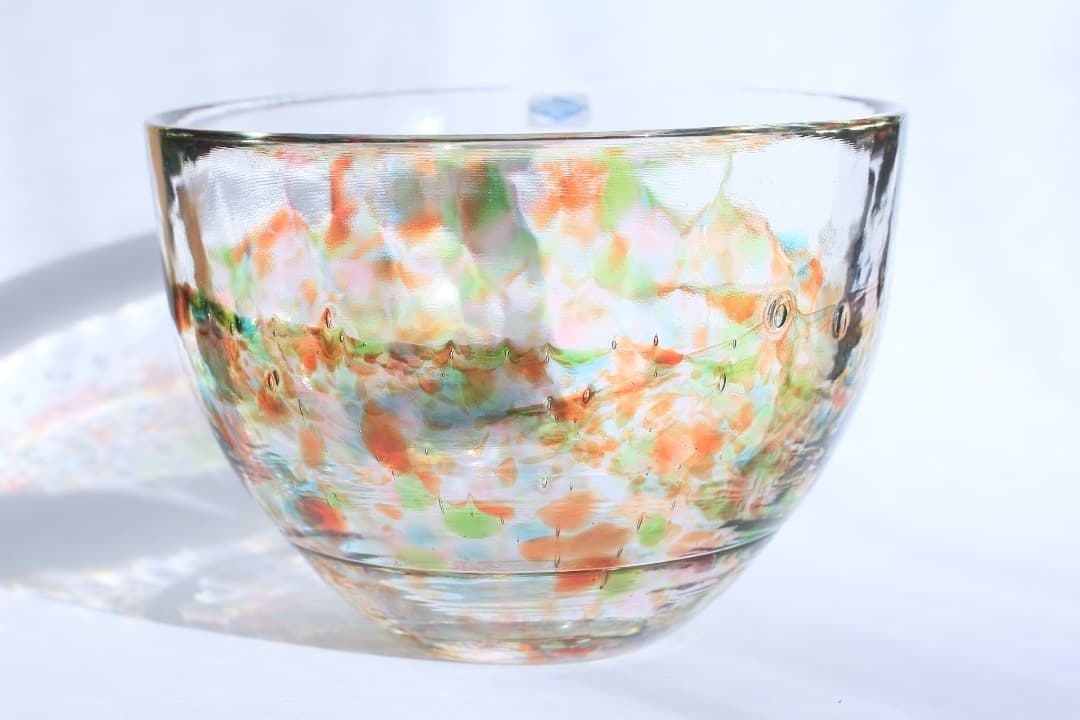 5521 Atolli ボウル　ヌータヤルヴィ　ガラス　Oiva Toikka