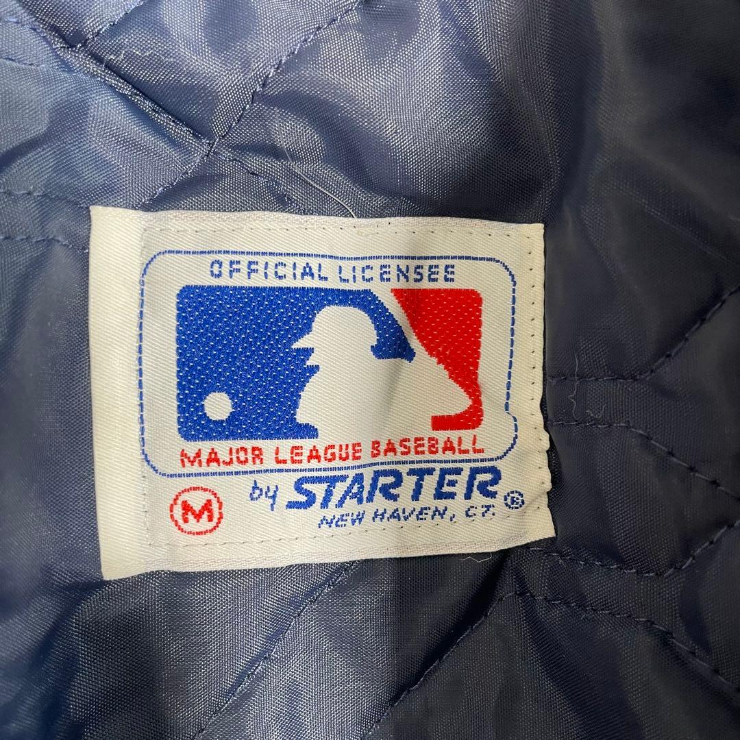【希少】MLB スターターブルゾンスタジャンジャケットヤンキースネイビー　刺繍