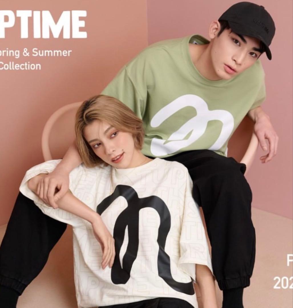 【新品】naptime. Mサイズ 総柄 Tシャツ2025SS