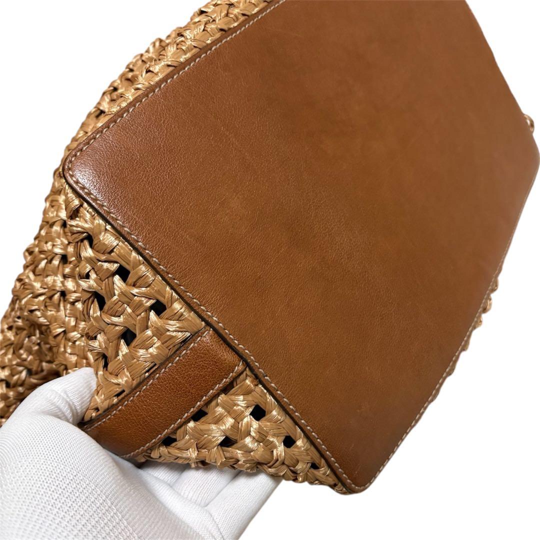 DOLCE＆GABBANA ドルチェアンドガッバーナ ラフィア かご トート