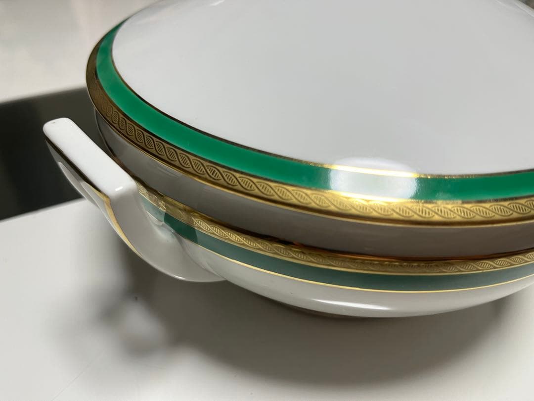 リチャードジノリ ジノリ　キャセロール・スープチューリン パレルモグリーン