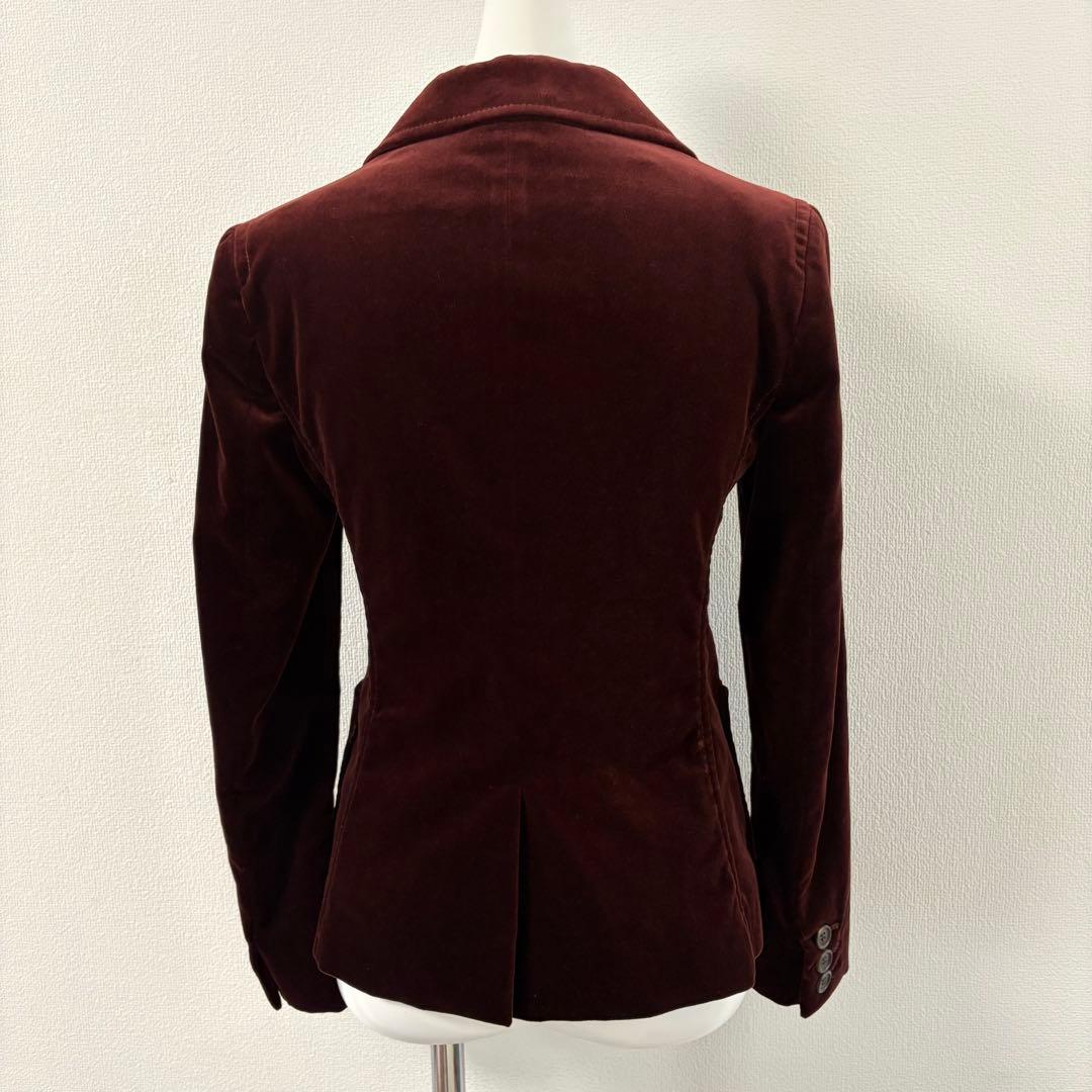 ミュウミュウ　miumiu テーラードジャケット ベロア　スエード　起毛