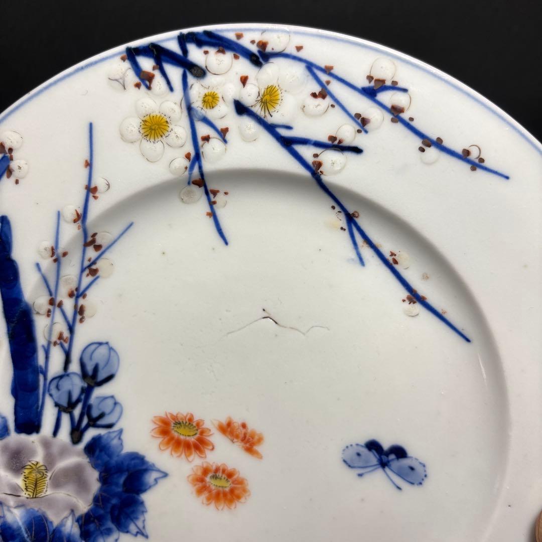 オールド香蘭社　明治期　デザート皿　里帰り品